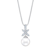 Diamond & Freshwater Pearl Pendant